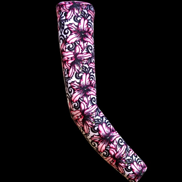 Lilly Print Arm Sleeves / Arm Warmers /Sun Sleeves - Picture 2 of 9